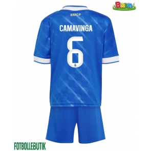 Real Madrid Eduardo Camavinga #6 Tredjeställ Barn 2025-26 Kortärmad (+ Korta byxor)